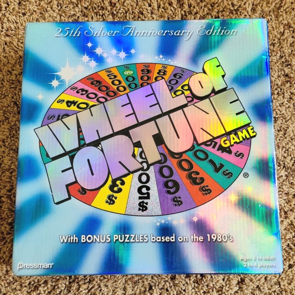 Wheel Of Fortune Game 25th Silver Anniversary Edition 2007 Pressman - Complete